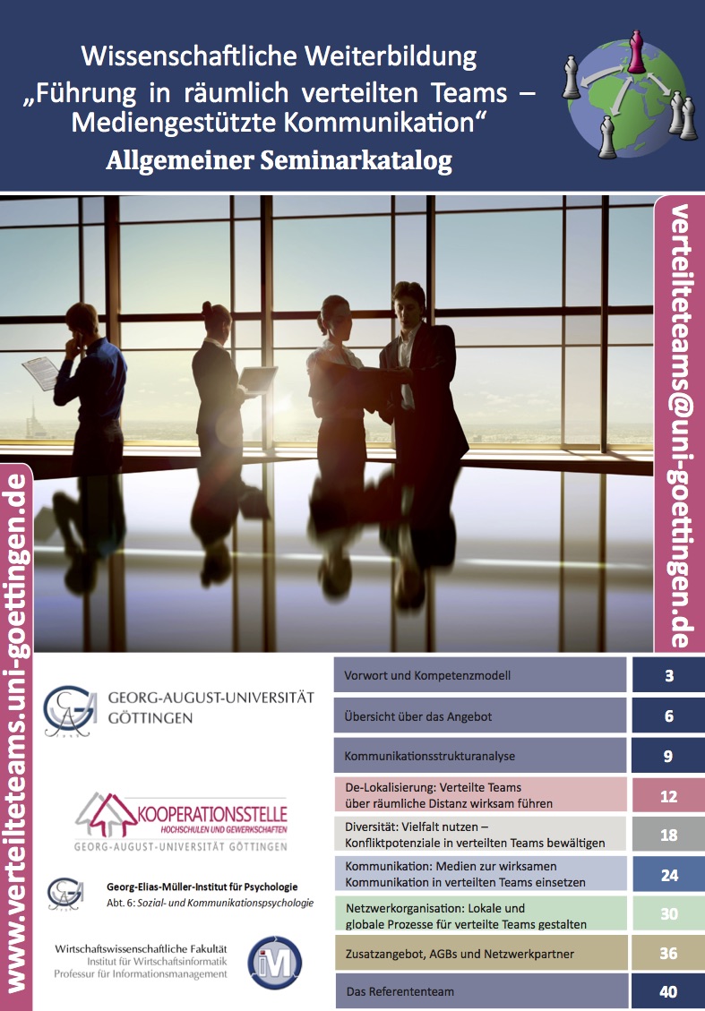 Weiterbildung Verteilte Teams Allgemeiner Seminarkatalog